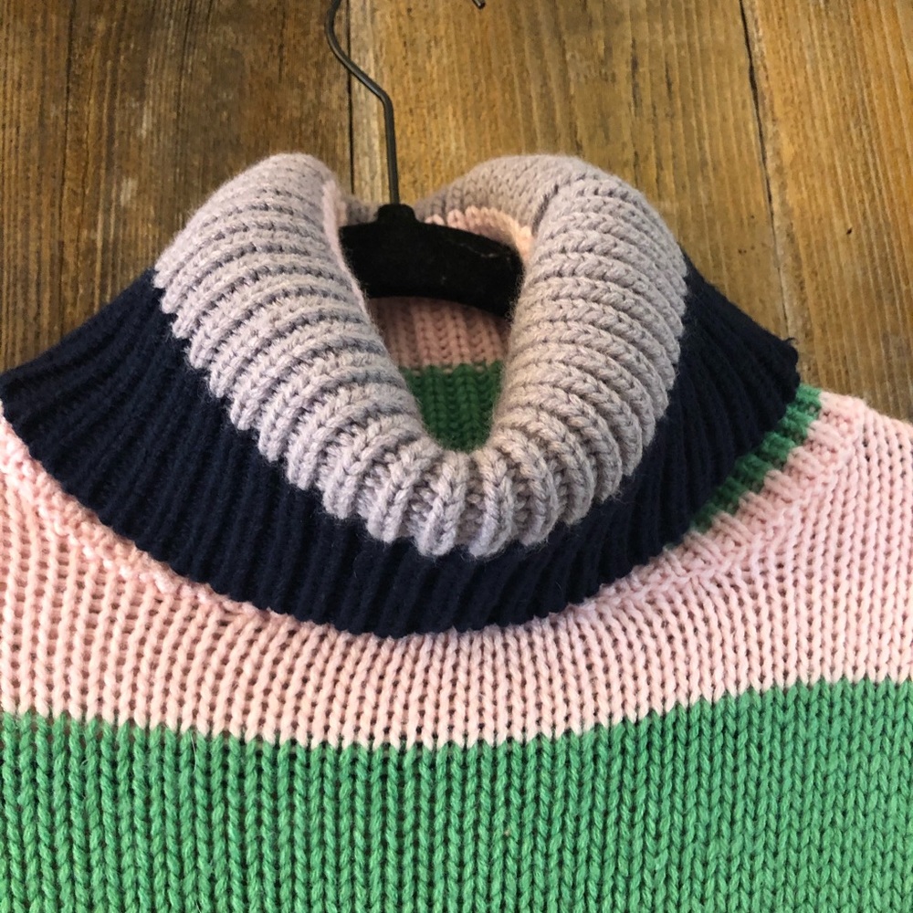 She + Sky | Striped Turtleneck Pullover Sweater - Picture 3 of 6
